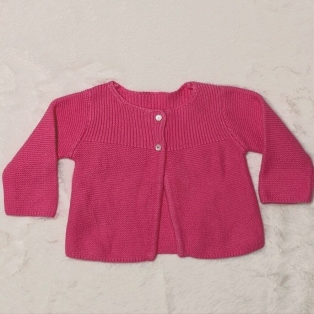 Jacadi Pink Knit Cardigan Sweater 3 months 60cm